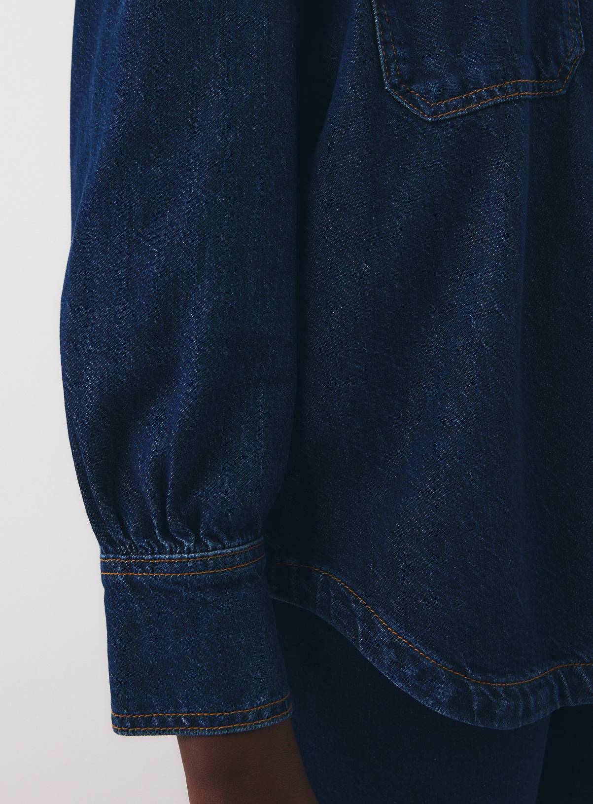 Dark Denim Relaxed Shirt 22 - Image 3